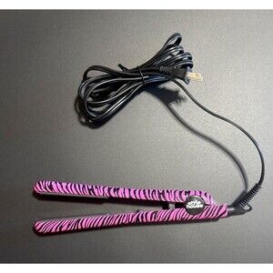 Style House 1.25 Inch Professional Styling Flat Iron Pink Zebra